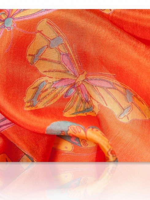 Палантин Женский S-BUTTERFLY/ORANGE